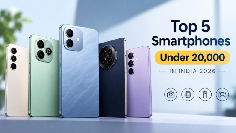 5 Best Smartphones Under 20,000 in India 2026